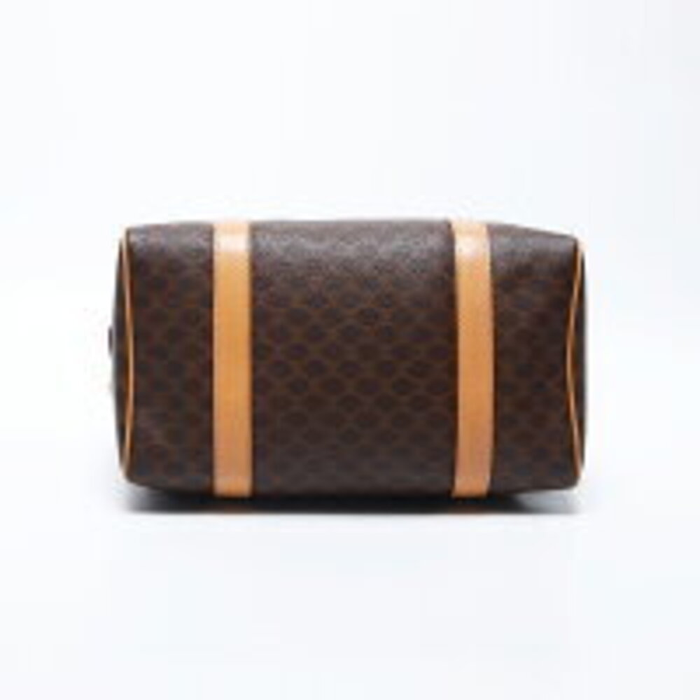Celine Macadam Trinoff Logo Boston Bag Brown - Picture 8 of 12